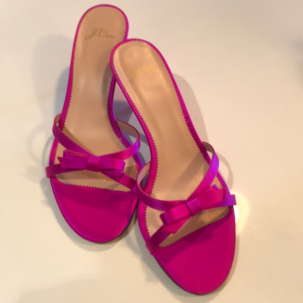 NWT! J Crew Satin Mule Sandals